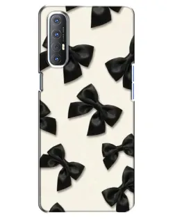 Чехол для OPPO Reno 3 Pro с картинкой «Черные бантики»