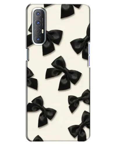 Чехол для OPPO Reno 3 Pro с картинкой «Черные бантики» Чехол для OPPO Reno 3 Pro с картинкой «Черные бантики»