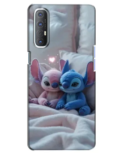 Чехол для OPPO Reno 3 Pro с картинкой «Плюшевые Стич Ангел» Чехол для OPPO Reno 3 Pro с картинкой «Плюшевые Стич Ангел»