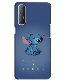 Чехол для OPPO Reno 3 Pro с картинкой «Музыкальный Stitch» Чехол для OPPO Reno 3 Pro с картинкой «Музыкальный Stitch»
