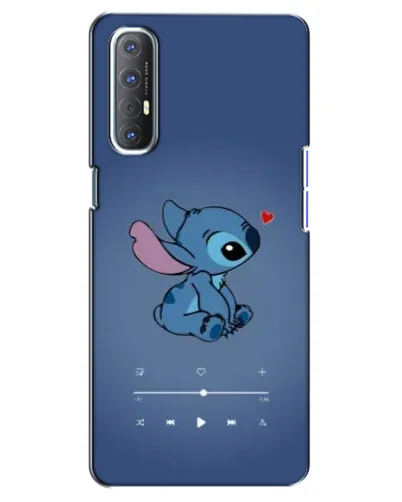 Чехол для OPPO Reno 3 Pro с картинкой «Музыкальный Stitch» Чехол для OPPO Reno 3 Pro с картинкой «Музыкальный Stitch»