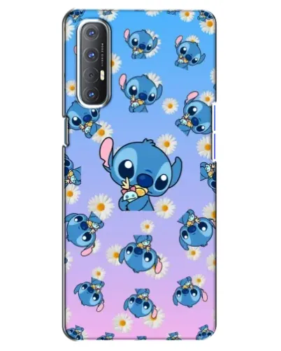 Чехол для OPPO Reno 3 Pro с картинкой «Паттерн со Стичем» Чехол для OPPO Reno 3 Pro с картинкой «Паттерн со Стичем»