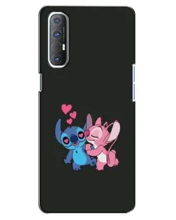 Чехол для OPPO Reno 3 Pro с картинкой «Анжел целует Стича» Чехол для OPPO Reno 3 Pro с картинкой «Анжел целует Стича»