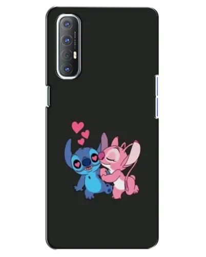 Чехол для OPPO Reno 3 Pro с картинкой «Анжел целует Стича» Чехол для OPPO Reno 3 Pro с картинкой «Анжел целует Стича»
