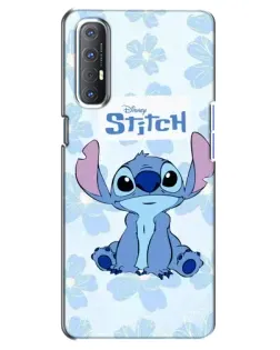 Чехол для OPPO Reno 3 Pro с картинкой «Stitch среди цветов» Чехол для OPPO Reno 3 Pro с картинкой «Stitch среди цветов»