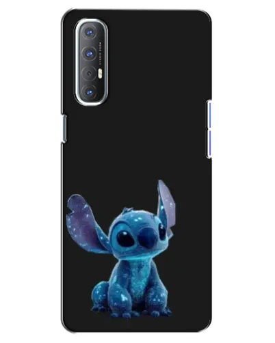 Чехол для OPPO Reno 3 Pro с картинкой «Стич на черном» Чехол для OPPO Reno 3 Pro с картинкой «Стич на черном»