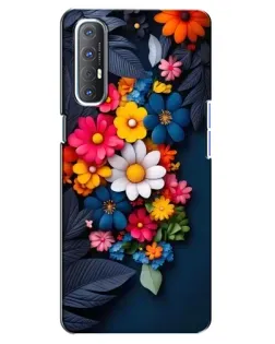 Чехол для OPPO Reno 3 Pro с картинкой «Цветочная феерия»