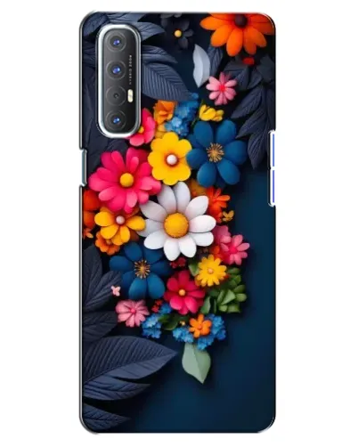Чехол для OPPO Reno 3 Pro с картинкой «Цветочная феерия»
