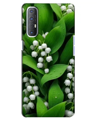 Чехол для OPPO Reno 3 Pro с картинкой «Ландыши в зелени»