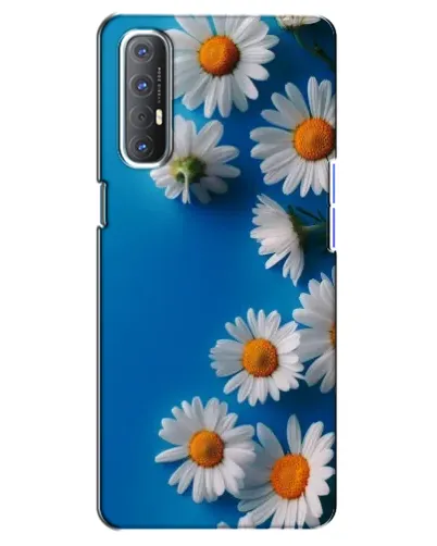 Чехол для OPPO Reno 3 Pro с картинкой «Белоснежные маргаритки»