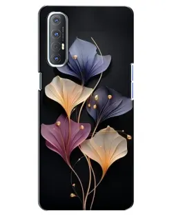Чехол для OPPO Reno 3 Pro с картинкой «Лиловые цветы грации»
