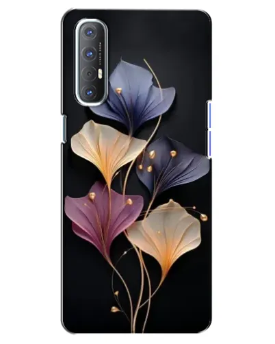 Чехол для OPPO Reno 3 Pro с картинкой «Лиловые цветы грации»
