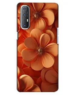 Чехол для OPPO Reno 3 Pro с картинкой «Оранжевый макро цветок»