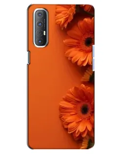 Чехол для OPPO Reno 3 Pro с картинкой «Оранжевые герберы»