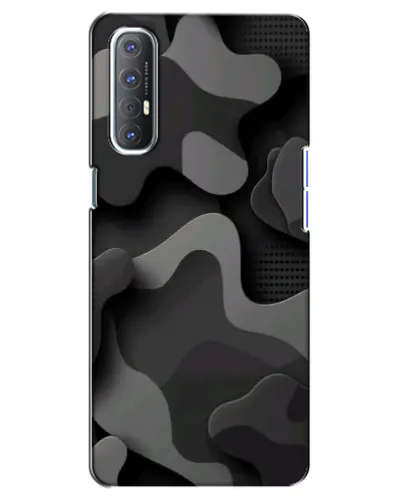 Чехол для OPPO Reno 3 Pro с картинкой «Темный абстрактный камуфляж» Чехол для OPPO Reno 3 Pro с картинкой «Темный абстрактный камуфляж»