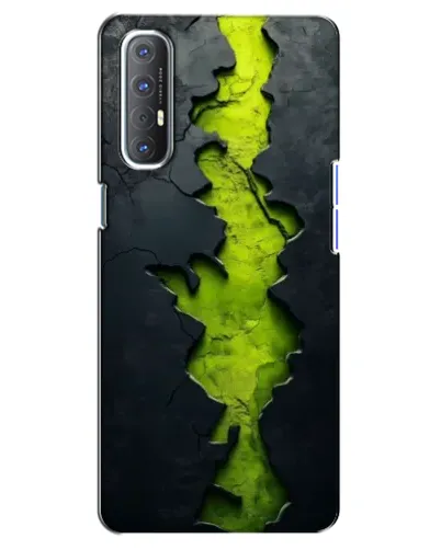 Чехол для OPPO Reno 3 Pro с картинкой «Салатовый разлом скалы» Чехол для OPPO Reno 3 Pro с картинкой «Салатовый разлом скалы»