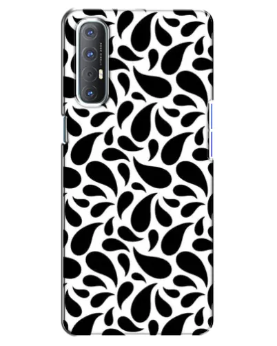 Чехол для OPPO Reno 3 Pro с картинкой «Контрастные черные капли» Чехол для OPPO Reno 3 Pro с картинкой «Контрастные черные капли»