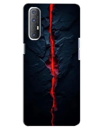 Чехол для OPPO Reno 3 Pro с картинкой «Kрасная лавовая трещина» Чехол для OPPO Reno 3 Pro с картинкой «Kрасная лавовая трещина»