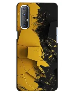 Чехол для OPPO Reno 3 Pro с картинкой «Золотые осколки геометрии»
