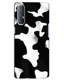 Чехол для OPPO Reno 3 Pro с картинкой «Черно-белое пятно»