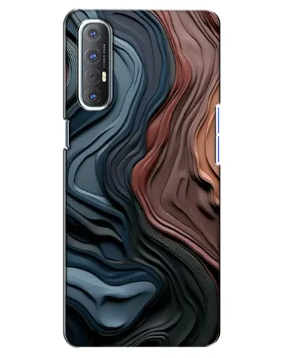 Чехол для OPPO Reno 3 Pro с картинкой «Цветные волны каньона» Чехол для OPPO Reno 3 Pro с картинкой «Цветные волны каньона»