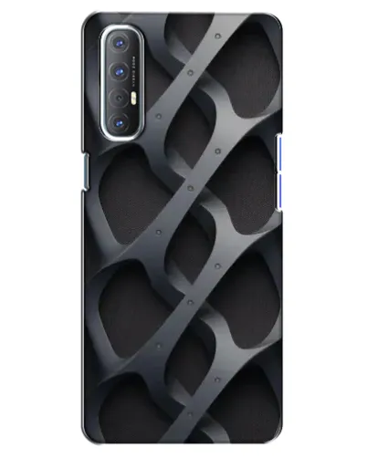 Чехол для OPPO Reno 3 Pro с картинкой «Объемное серое плетение» Чехол для OPPO Reno 3 Pro с картинкой «Объемное серое плетение»