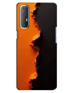 Чехол для OPPO Reno 3 Pro с картинкой «Оранжевый разлом»