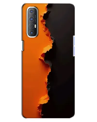Чехол для OPPO Reno 3 Pro с картинкой «Оранжевый разлом» Чехол для OPPO Reno 3 Pro с картинкой «Оранжевый разлом»