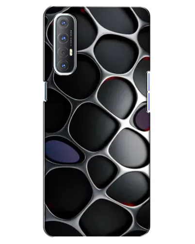 Чехол для OPPO Reno 3 Pro с картинкой «Объемная темная решетка» Чехол для OPPO Reno 3 Pro с картинкой «Объемная темная решетка»