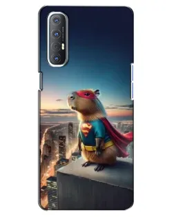 Чехол для OPPO Reno 3 Pro с картинкой «Капи-мен супергерой»