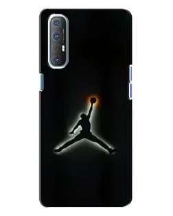Чехол для OPPO Reno 3 с картинкой «Jordan Gradient Logo» Чехол для OPPO Reno 3 с картинкой «Jordan Gradient Logo»
