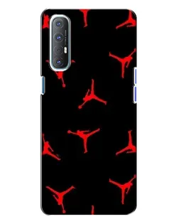Чехол для OPPO Reno 3 с картинкой «Jordan Red Pattern» Чехол для OPPO Reno 3 с картинкой «Jordan Red Pattern»