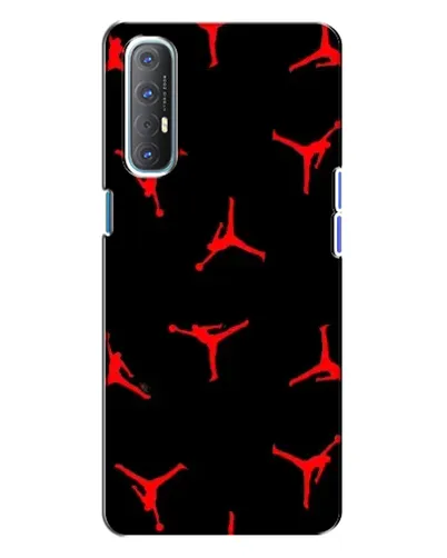 Чехол для OPPO Reno 3 с картинкой «Jordan Red Pattern» Чехол для OPPO Reno 3 с картинкой «Jordan Red Pattern»