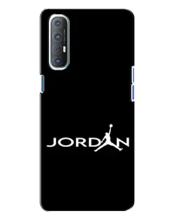 Чехол для OPPO Reno 3 с картинкой «Jordan White Logo»