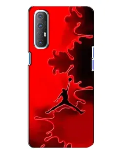 Чехол для OPPO Reno 3 с картинкой «Jordan Red Smoke»