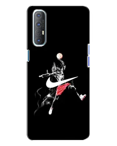 Чехол для OPPO Reno 3 с картинкой «Jordan Jumpman» Чехол для OPPO Reno 3 с картинкой «Jordan Jumpman»
