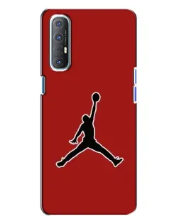Чехол для OPPO Reno 3 с картинкой «Jordan Red Back»