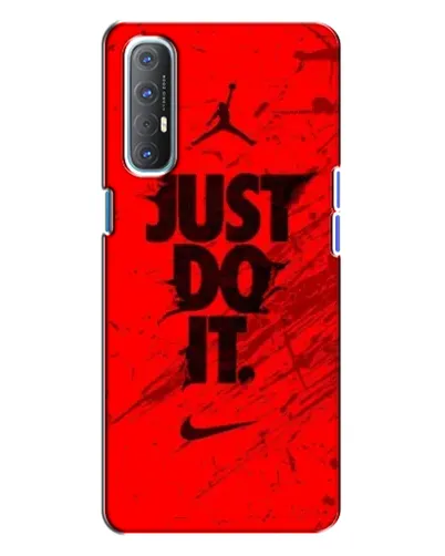 Чехол для OPPO Reno 3 с картинкой «Nike Just Do It» Чехол для OPPO Reno 3 с картинкой «Nike Just Do It»