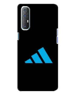 Чехол для OPPO Reno 3 с картинкой «Adidas Cyan Logo»