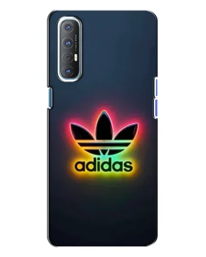 Чехол для OPPO Reno 3 с картинкой «Неоновый Adidas» Чехол для OPPO Reno 3 с картинкой «Неоновый Adidas»