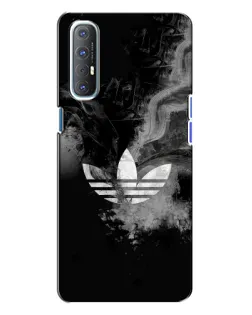 Чехол для OPPO Reno 3 с картинкой «Абстрактный дым Adidas»