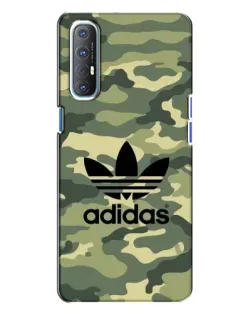 Чехол для OPPO Reno 3 с картинкой «Милитари стиль Adidas»