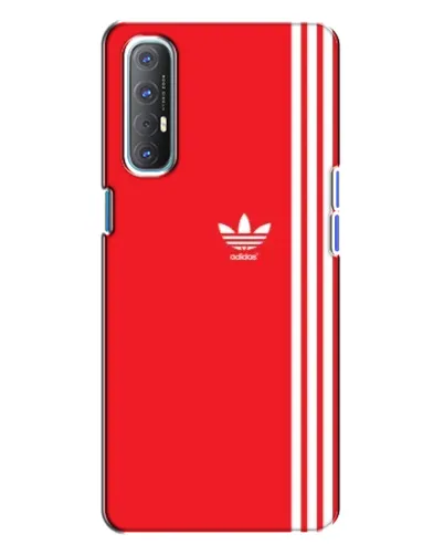 Чехол для OPPO Reno 3 с картинкой «Красный минимализм Adidas» Чехол для OPPO Reno 3 с картинкой «Красный минимализм Adidas»