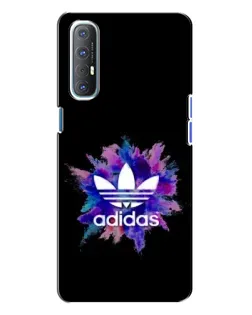 Чехол для OPPO Reno 3 с картинкой «Взрыв красок Adidas»
