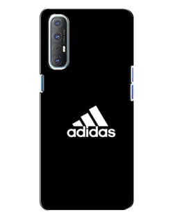Чехол для OPPO Reno 3 с картинкой «Черная классика Adidas»