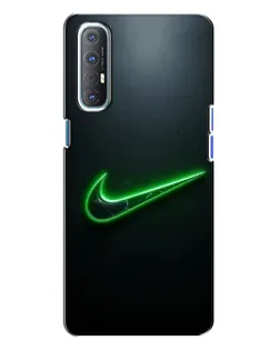 Чохол для OPPO Reno 3 з картинкою «Неоновий контур Nike» Чохол для OPPO Reno 3 з картинкою «Неоновий контур Nike»