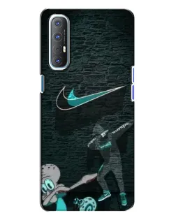 Чехол для OPPO Reno 3 с картинкой «Спортивный арт Nike» Чехол для OPPO Reno 3 с картинкой «Спортивный арт Nike»