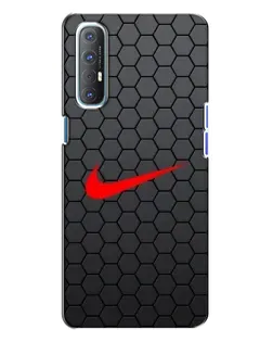 Чехол для OPPO Reno 3 с картинкой «Nike — карбоновая сетка» Чехол для OPPO Reno 3 с картинкой «Nike — карбоновая сетка»