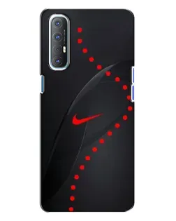 Чехол для OPPO Reno 3 с картинкой «Абстрактный дизайн Nike»