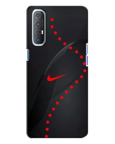 Чехол для OPPO Reno 3 с картинкой «Абстрактный дизайн Nike»